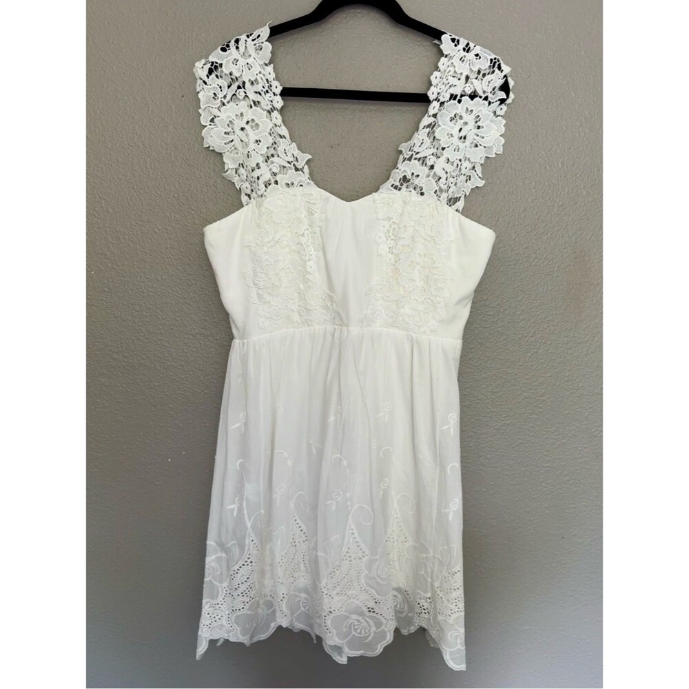 Southern Fried Chics White Lace Boho Dress XL NWT Cottagecore Bridal